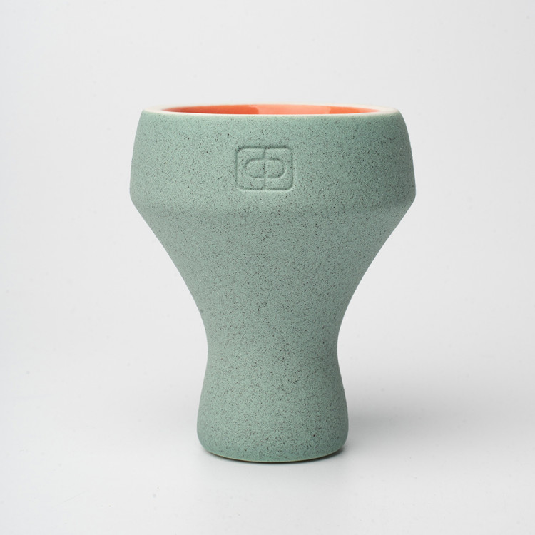 Чаша Форма Турка Бетон (голубой / оранжевый)